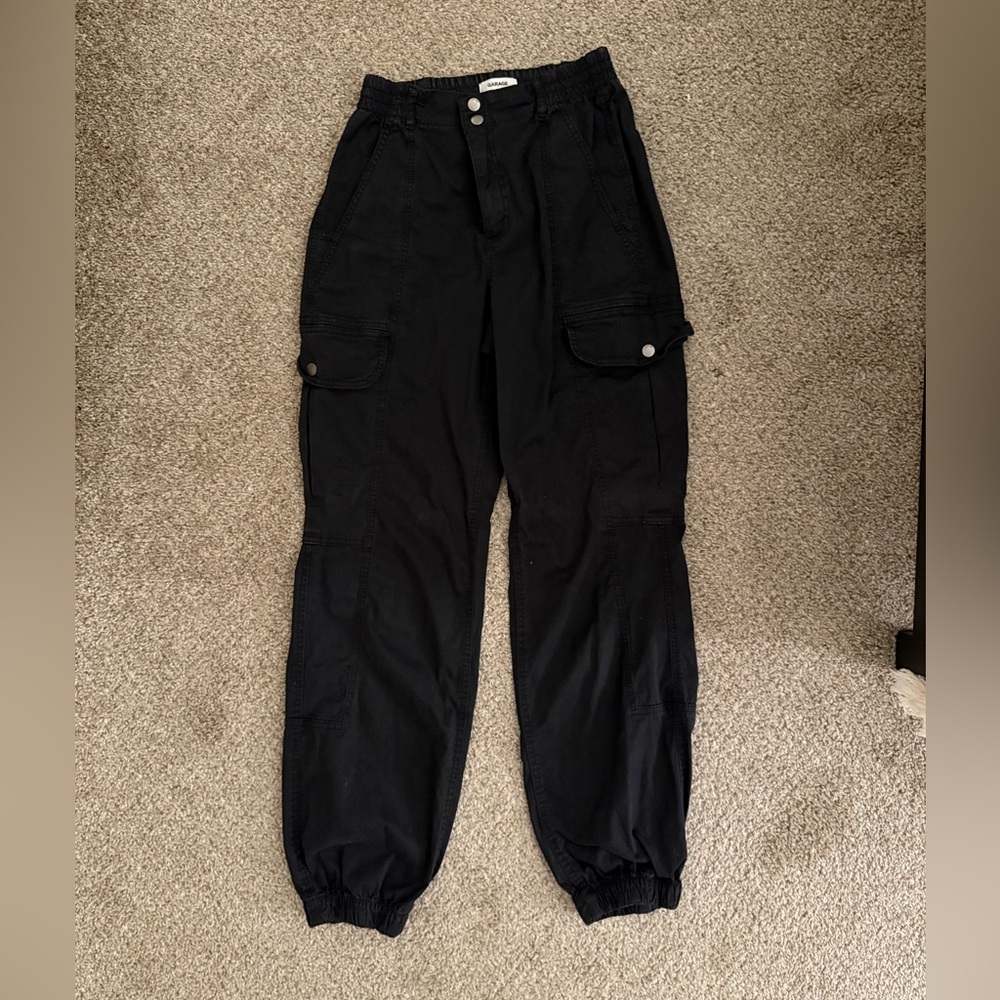 Garage Black Cargo Pants